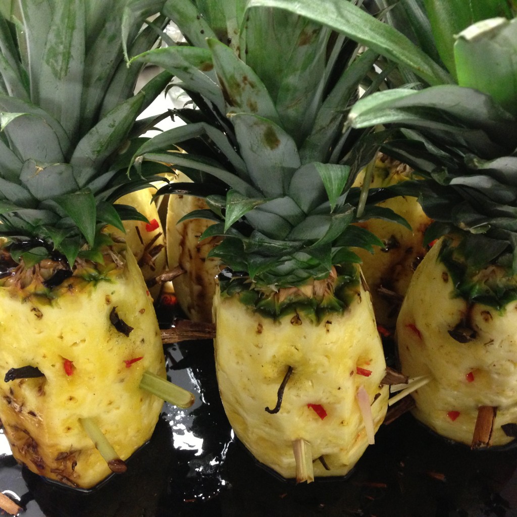 Ananas van de grill