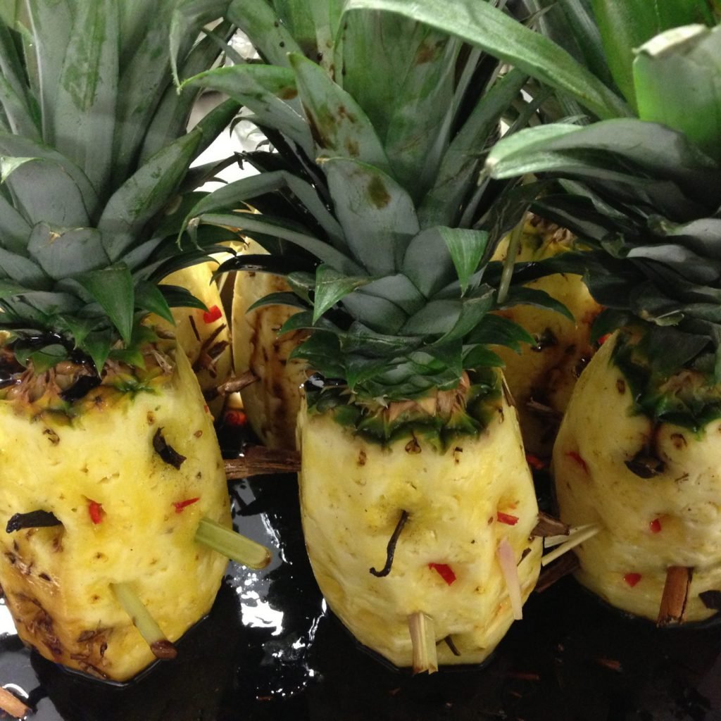 Ananas van de grill