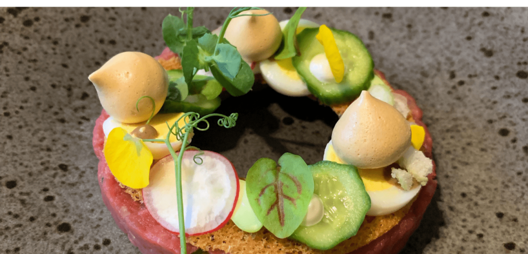 Steak tartaar gerechtje van Huischef de Thuiskok  Catering Amersfoort