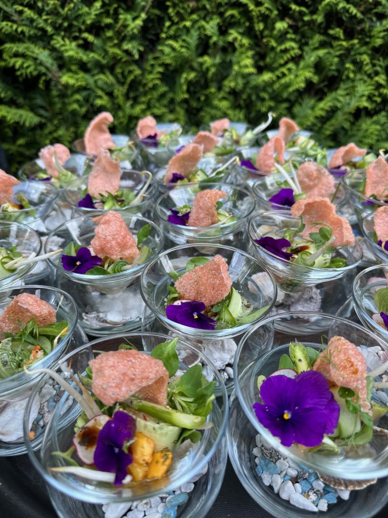 Spring roll vegetarisch gerechtje walking dinner